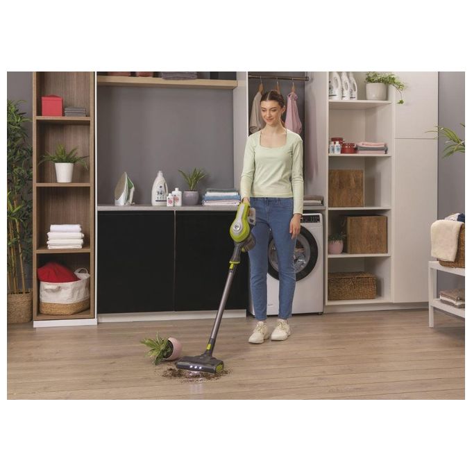 Hoover HF1 HF110H 011 Scopa Elettrica Senza Sacchetto 0.9 Litri 170W Argento-Rosso
