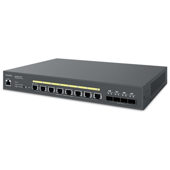 EnGenius ECS2512FP Switch di Rete Gestito L2+ Nero Supporto Power Over Ethernet