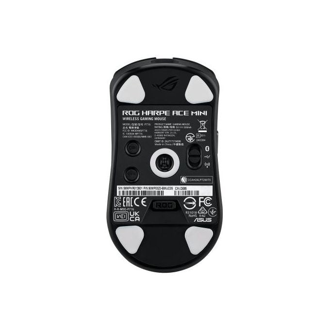 ASUS ROG Harpe Ace Mini Mouse da Gaming Ambidestro RF Wireless  Bluetooth  USB Type-C Ottico 42000 DPI