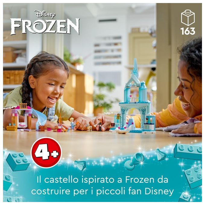 LEGO Disney Princess 43238 Castello di Ghiaccio di Elsa di Frozen, Palazzo Giocattolo delle Principesse, Giochi per Bambini 4+