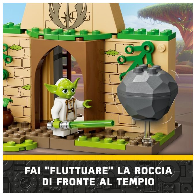 LEGO Star Wars 75358 – Tempio Jedi su Tenoo, Set da Costruzione 124 Pezzi con Maestro Yoda, Lys Solay, Kai Brightstar, Droide T-10 e Speeder Bike, Eta' 4+