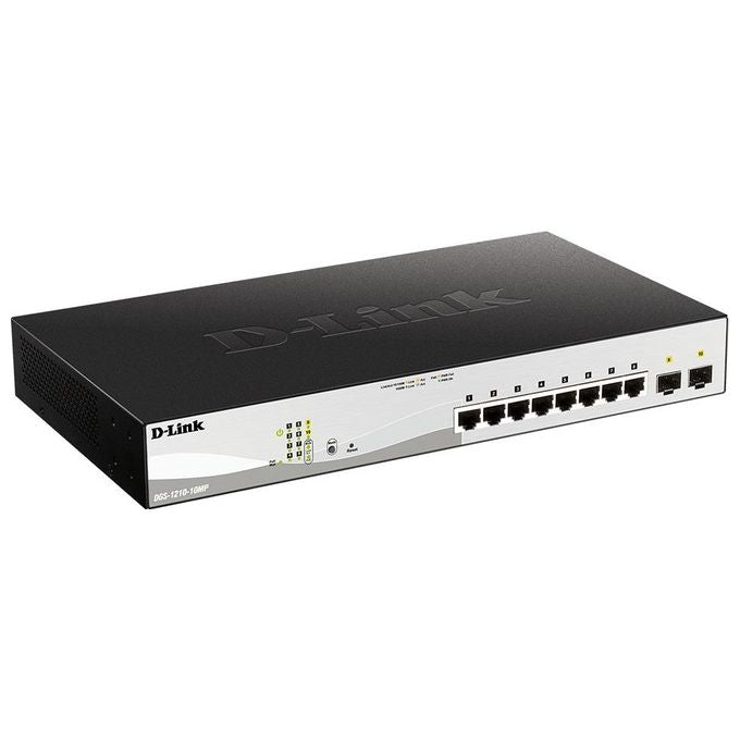 D-Link DGS-1210-10MP Gestito L2 Gigabit Ethernet 10-100-1000 Supporto Power over Ethernet Nero-Grigio
