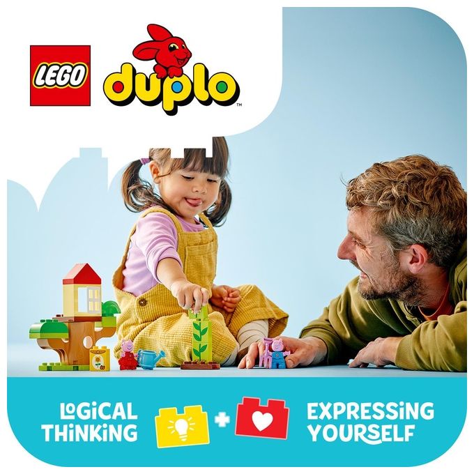 LEGO DUPLO Il Giardino e la Casa sull'Albero di Peppa Pig Giochi Educativi per Bambine e Bambini da 2 Anni Playset Creativo con Personaggi e Accessori Giocattolo Idea Regalo di Compleanno 10431