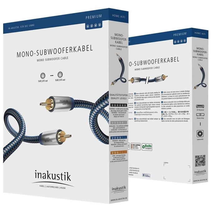 In-Akustik Premium Ii Audio Mono Sub 5mt