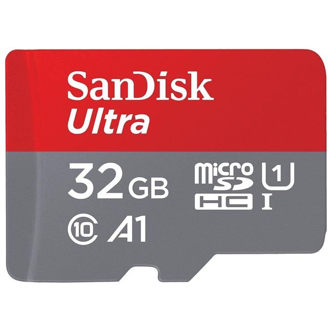 Sandisk SDSQUA4-032G-GN6MA Scheda MicroSDHC 32 GB 120 MB-s Classe 10 con adattatore SD