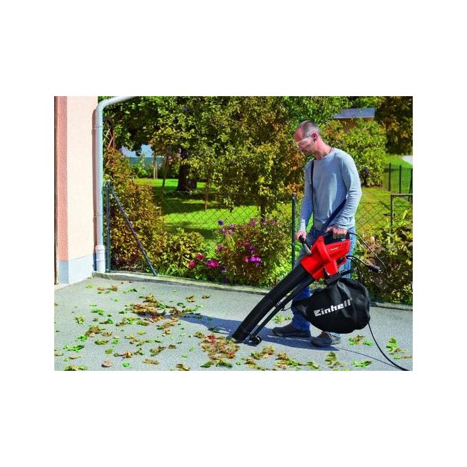 Einhell Soffiatore Aspiratore Elettrico GC-EL 2600 E Potenza 2600 W Capacita' Aspirazione Fino a 780 m³-h e Funzione Trituratore