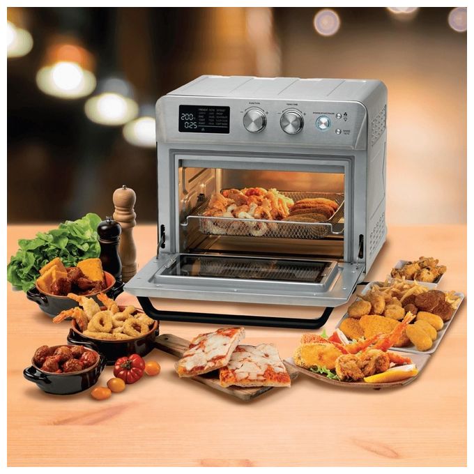 Ariete 4629 Friggitrice ad Aria e Forno 25 Litri 1700W 15 Funzioni di Cottura Silver