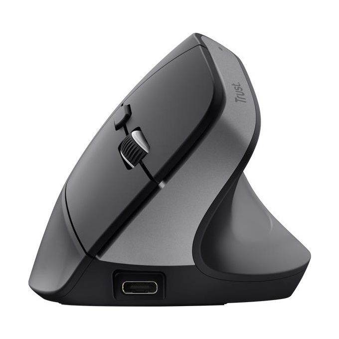 Trust Bayo Mouse Verticale Mano Destra Rf Senza Fili  Bluetooth Ottico 2400 Dpi