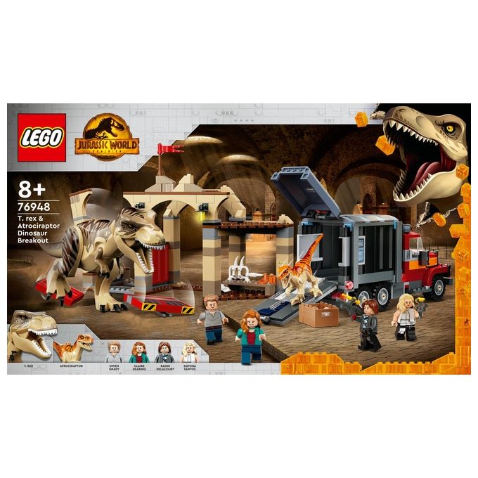 LEGO Jurassic World la Fuga del T.Rex e dell'Atrociraptor