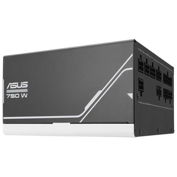 ASUS Prime 750W Gold Alimentatore Modulare per PC 750W di Potenza PCle Gen 5.0 80 Plus Gold Standard ATX 3.0 Ventola con Doppio Cuscinetto a Sfera Bianco PRIME-750W-GOLD