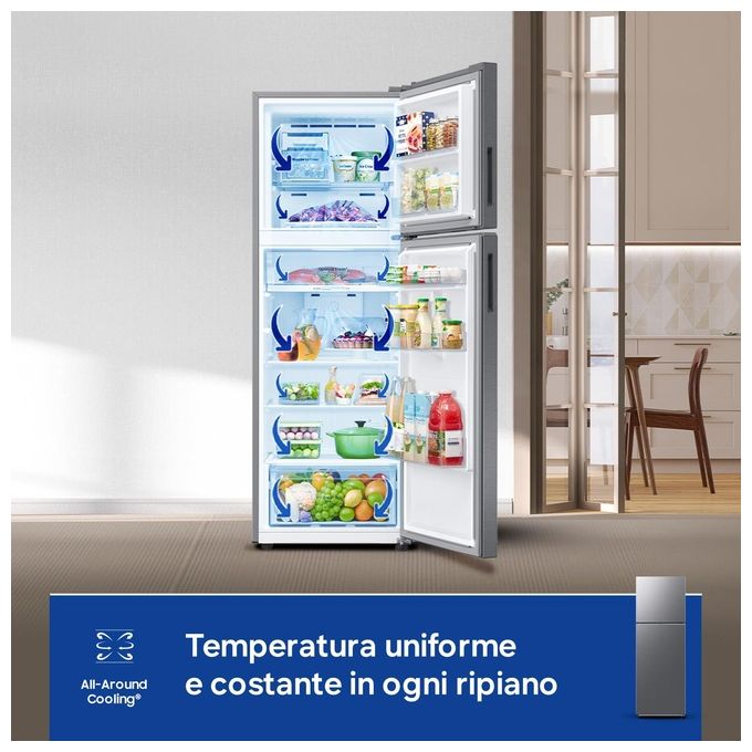 Samsung RT31CG5624S9 Frigorifero Doppia Porta EcoFlex AI 305 Litri Classe Energetica E