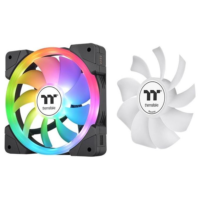 Thermaltake SWAFAN EX12 ARGB Raffreddatore d'Aria 14cm Nero 3 Pezzi