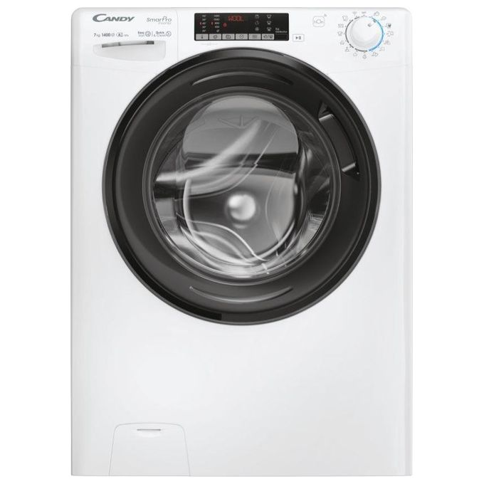 Candy Smart Pro Inverter CSO4474TWMB6-1-S Lavatrice Slim a carica frontale 7 kg 1400 giri-min Classe A con Vapore e Wi-Fi colore Bianco