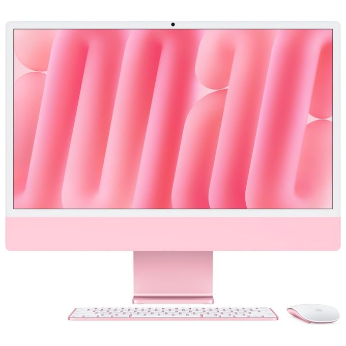 Apple MWV43T-A iMac Computer desktop all-in-one Chip M4 CPU 10-core GPU 10-core 16GB 256GB SSD colore Rosa
