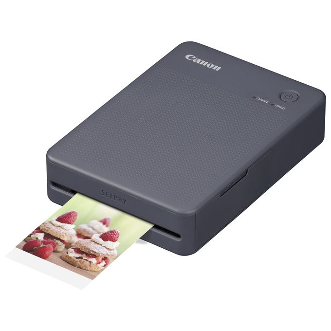 Canon Stampante portatile SELPHY QX20: per la stampa Wi-Fi direttamente dal tuo dispositivo smart. Stampa a sublimazione 2 formati di stampe con adesivo rimovibile e ricarica USB-C - Nero