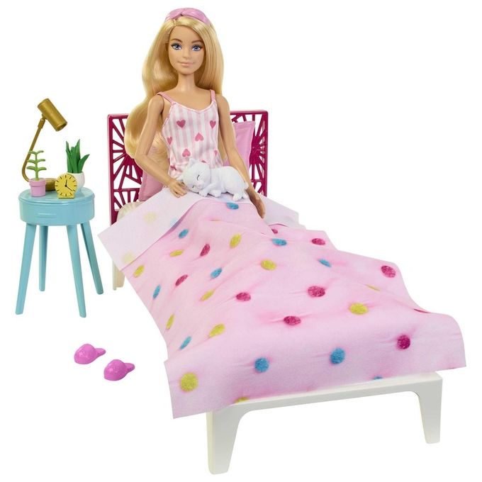 Barbie HPT55 Playset della Camera da Letto con Bambola Fashion e 15 Accessori colore Multicolore
