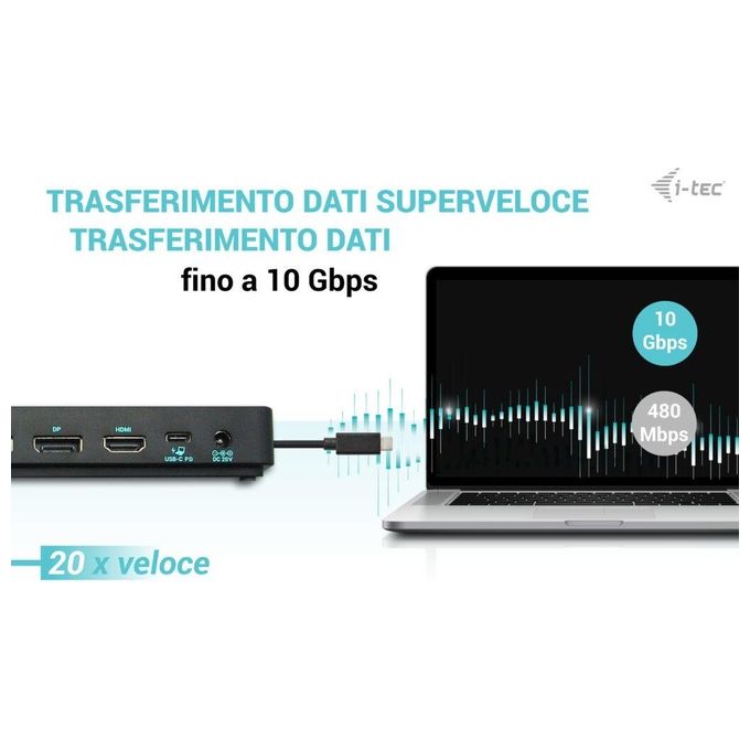 I-Tec Usb-c Triple Display Docking Station Gen 2 Pro  Power Delivery 100w