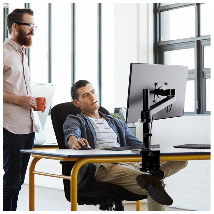 Ergotron NX Series NX MONITOR ARM BLACK 34'' Nero Scrivania