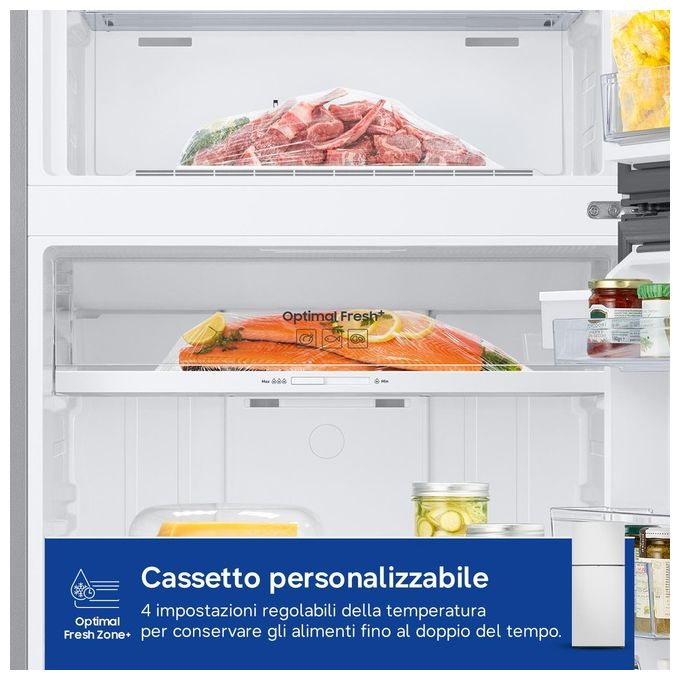 Samsung RT38CB6624C1 Frigorifero Doppia Porta BESPOKE AI 393 Litri Classe E No Frost Tecnologia SpaceMax 70x171,5x67,2 cm Cotta White