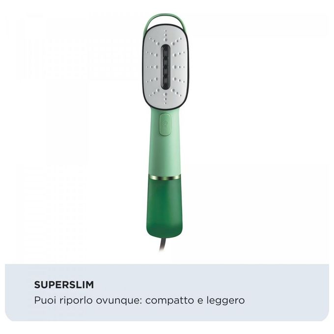 Ariete 4301 Stiratore Verticale 1200w 20g min Serbatoio 80ml Verde Menta