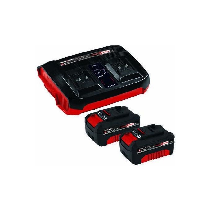 2 batterie 18V - 4.0 Ah e caricabatteria doppio