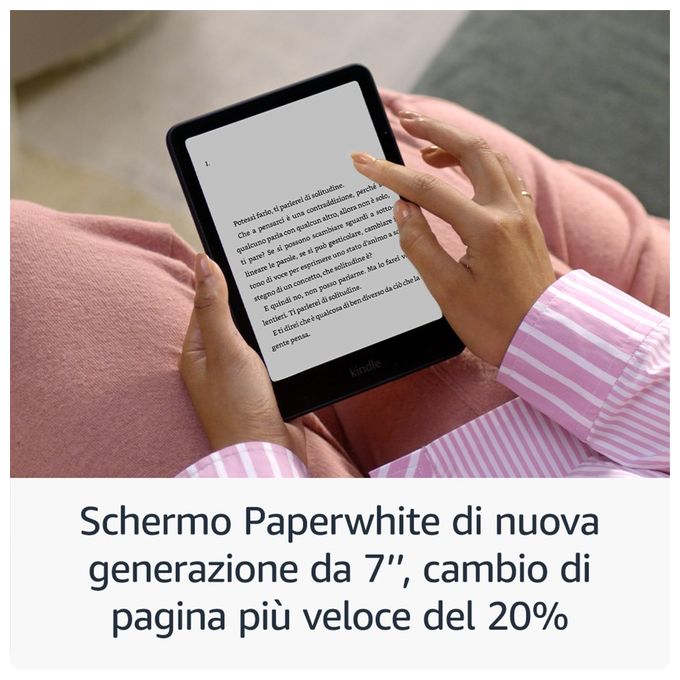 Amazon Ebook Kindle Paperwhite 12 Generazione con Pubblicita'
