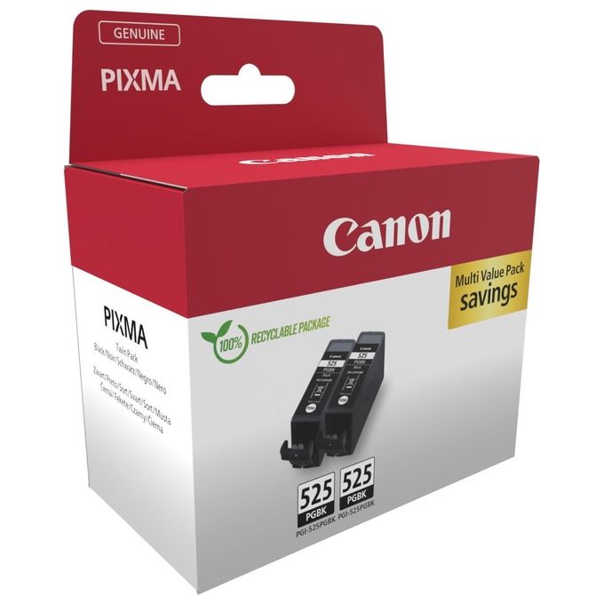 Canon 4529B017 Cartuccia d'Inchiostro 2 Pezzi Originale Nero