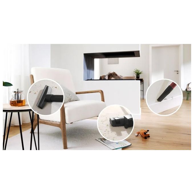 Bosch BGB41POW1 Aspirapolvere con Sacco a Traino Potenza 850 Watt Capacita' 4 Litri ProPower colore Nero