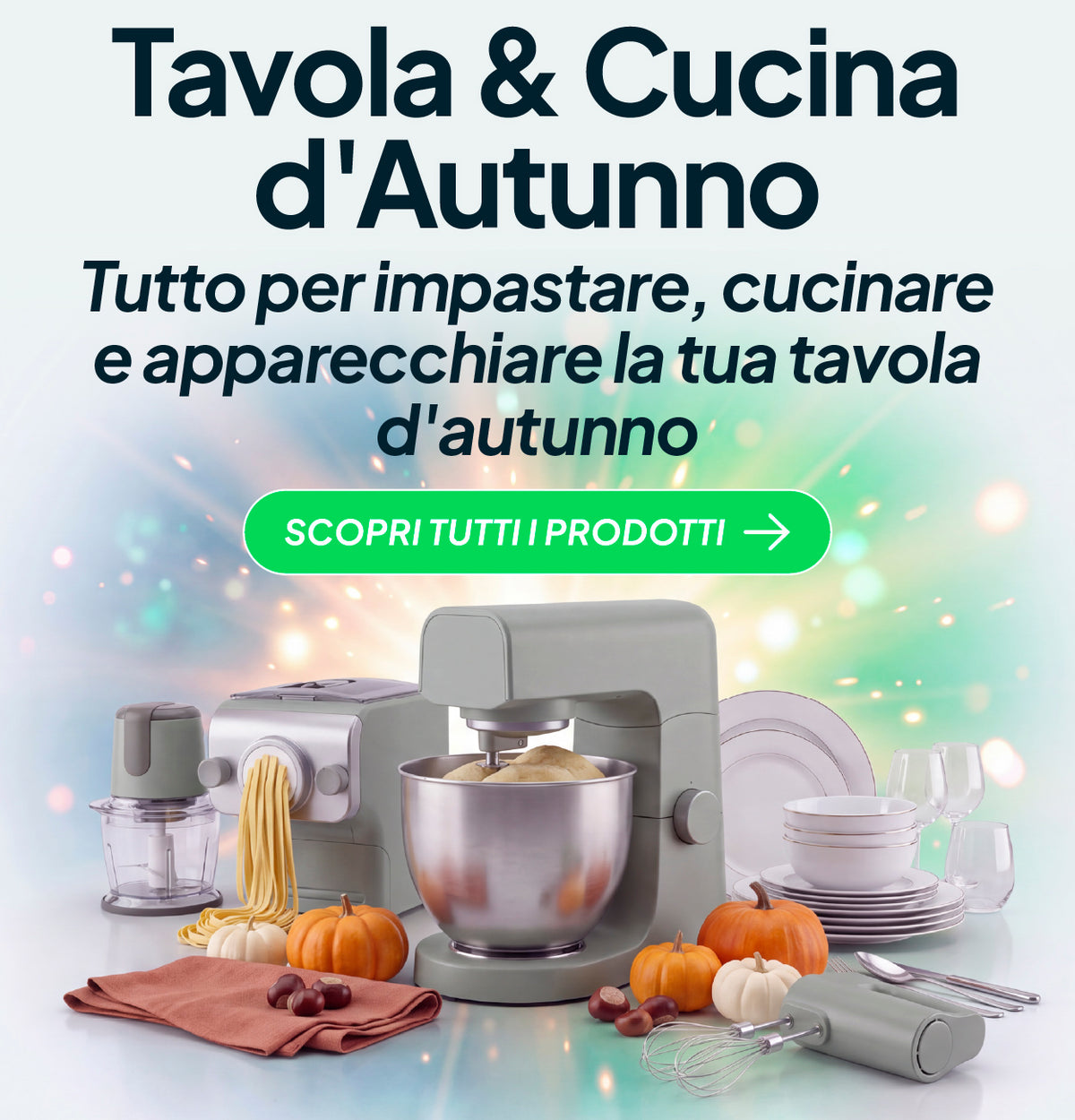 Promo tavola cucina autunno offerte