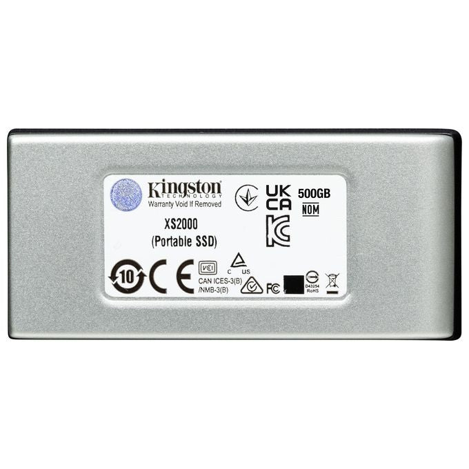 Kingston XS2000 SSD 4Tb Esterno Portatile USB 3.2 Gen 2x2 USB-C Connettore