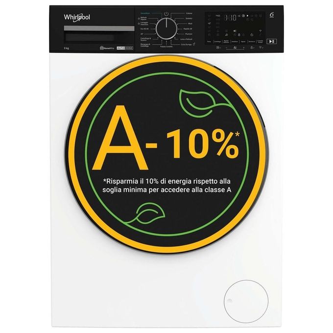 Whirlpool WPM97WADSIT Lavatrice carica frontale 9 kg 1400 Giri-min Classe A Bianco