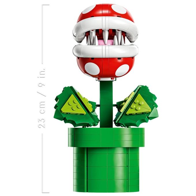 LEGO Super Mario 71426 Pianta Piranha, Personaggio Snodabile con Tubo e 2 Monete, Kit Modellismo per Adulti, Idea Regalo
