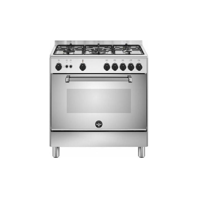 La Germania AMN855GXV24 Americana Cucina 80x50cm 5 Fuochi a Gas Forno a Gas Ventilato Inox