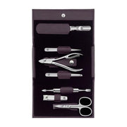 Zwilling Classic Inox Custodia a Bottone in Pelle Bovina 7 Pezzi Set Viola