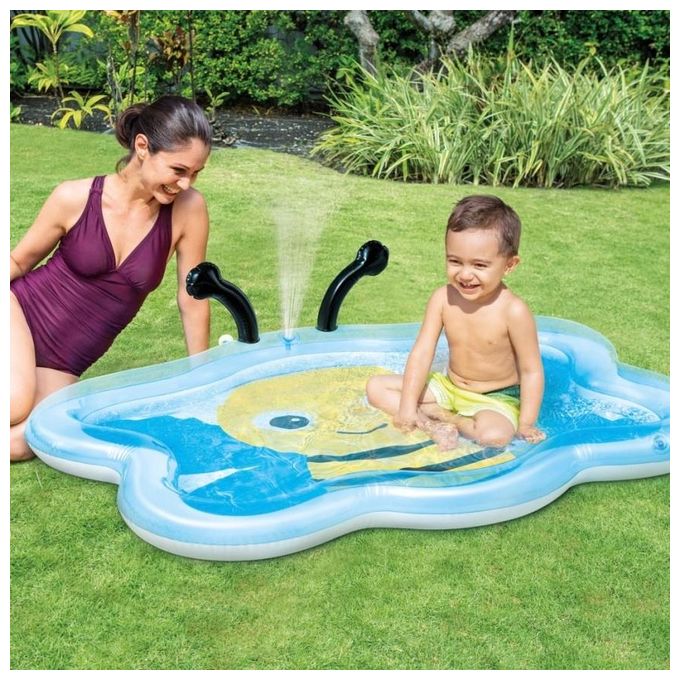 Intex Piscina Baby Pool Ape Colore Azzurro Giallo Nero 58434NP