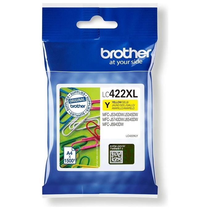 Brother LC-422XLY Cartuccia d'Inchiostro 1 Pezzo Originale Giallo