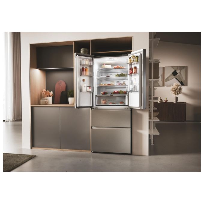 Haier HFR3718ENMM FD 70 Series 3 Frigorifero Americano Side by Side Capacita' 402 Litri Classe energetica E Raffreddamento No Frost colore Inox