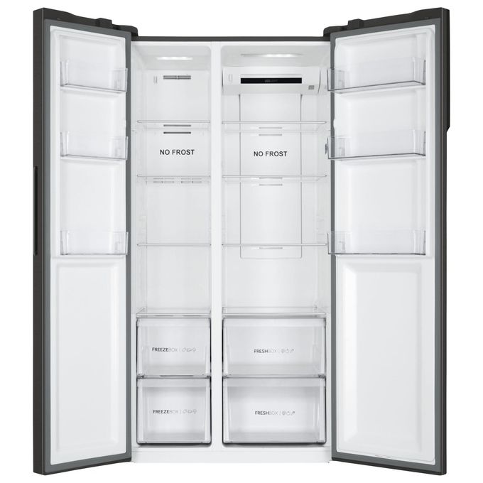 Haier HSR3918ENPB Frigorifero Side by Side 2 porte Capacita' 528 Litri Classe energetica E No Frost 177,5cm Nero