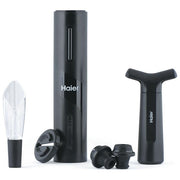 Haier Set da Vino HAWUKIT06 6 in 1 Ricaricabile con Apribottiglie e Accessori Professionali di Alta Qualita'
