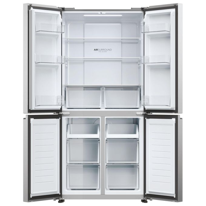 Haier Cube 83 Serie 3 HCR3818ENMM Frigorifero side by side 467 Litri Classe E Acciaio inossidabile