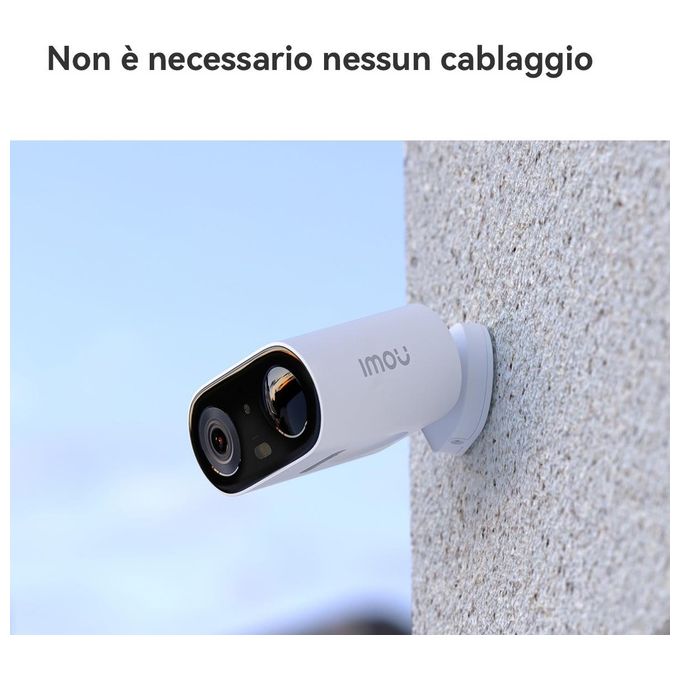 Imou Security Cameras Cell Go Full Color Kit Telecame 2k (3mp)  Pannello Solare