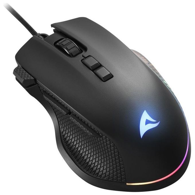 Sharkoon SHARK Force 3: il mouse da gioco definitivo con 12.800 DPI 8 pulsanti e illuminazione RGB - Ergonomico e adatto a tutti i tipi di impugnatura