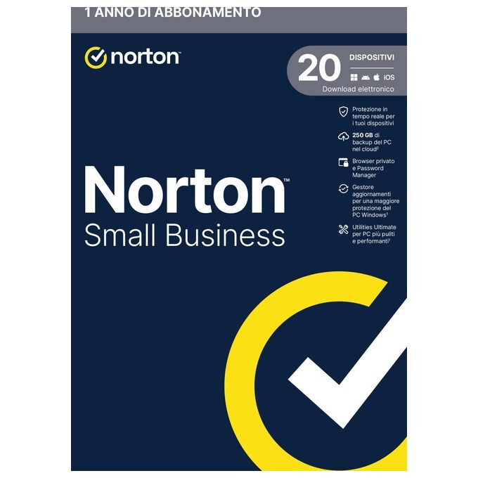 NortonLifeLock Small Business 250Gb IT 1 User 20 Device 12 Mesi Box