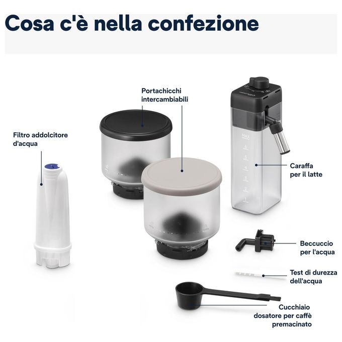 De'Longhi Rivelia EXAM440.55.BG Macchina automatica per caffe' in chicchi LatteCrema Hot
