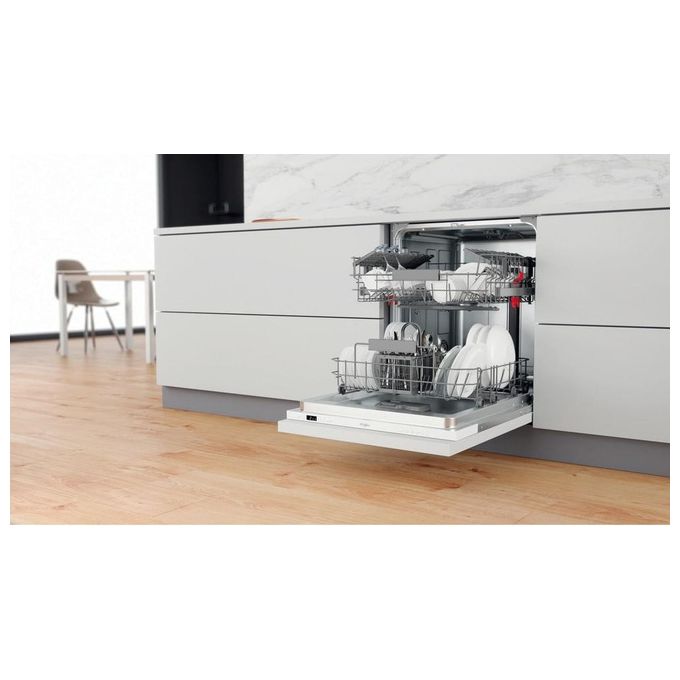 Whirlpool WIS 5020 Lavastoviglie da Incasso a Scomparsa Totale 14 Coperti Classe energetica E 6 programmi NaturalDrive Flexi Space 60 cm