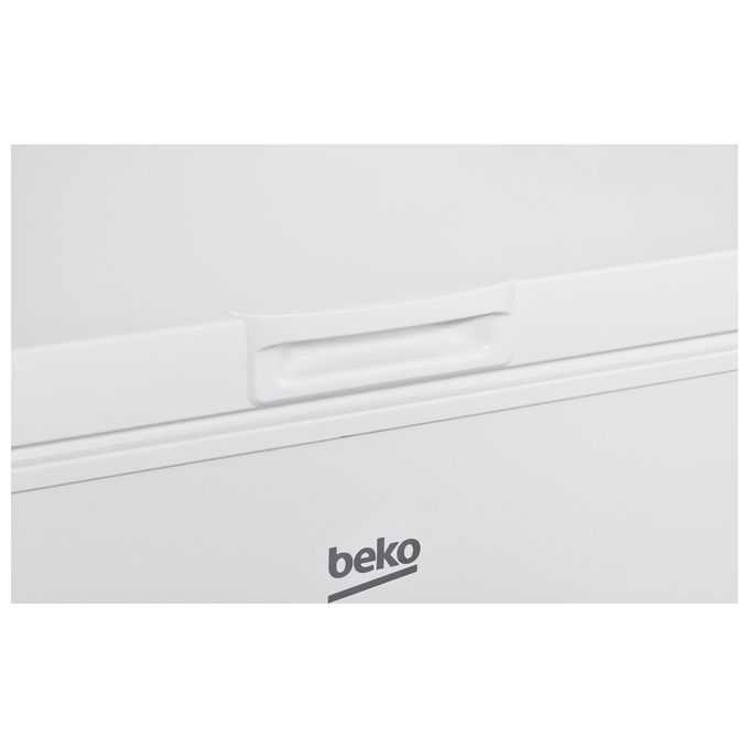 BEKO CF200EWN Congelatore a pozzetto 198 L 85 cm Classe E 40 dB sistema FreezerGuard per funzionamento anche in ambienti freddi (fino a -15 °C) tecnologia MinFrost per meno brina autonomia 22 ore capacita' di congelamento 10 kg-24h colore bianco
