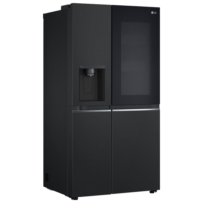 LG GSGV81EPLL - Frigorifero Side-by-Side 635 L, 179 cm, Classe E, 36 dB, Total No Frost, InstaView, DoorCooling+, Dispenser acqua e ghiaccio, Nero opaco