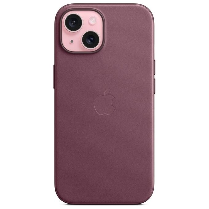 Apple Custodia MagSafe in Tessuto FineWoven per iPhone 15 Gelso ​​​​​​​