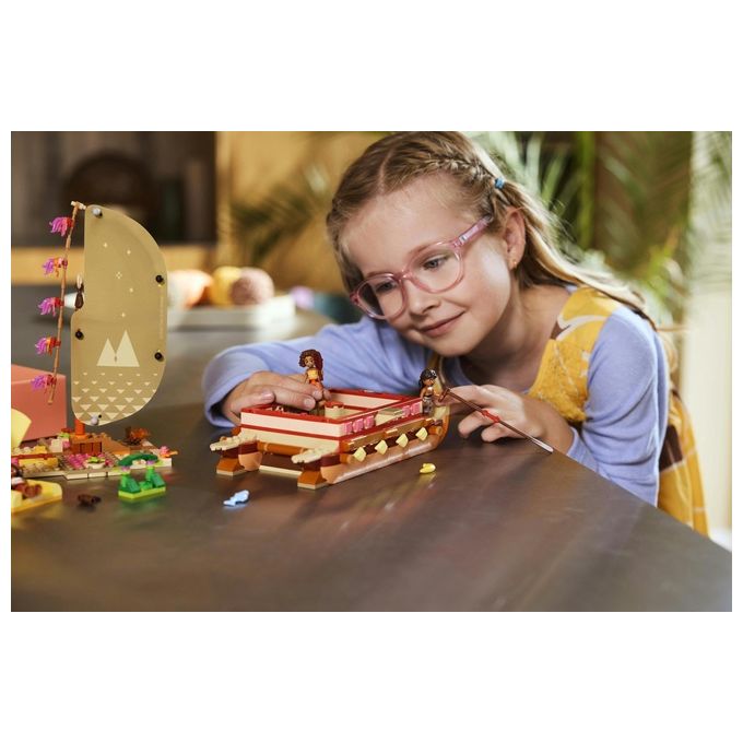 Lego Set 43270 La Canoa di Vaiana Disney Moana Avventura Creativa Gioco di Costruzione per Bambini e Collezionisti