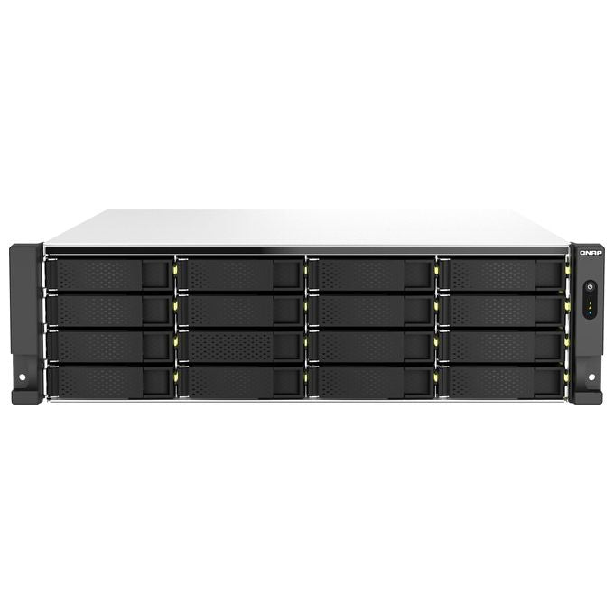 Qnap TS-h2287XU-RP NAS Armadio 3U Collegamento ethernet LAN Nero-Bianco E-2336